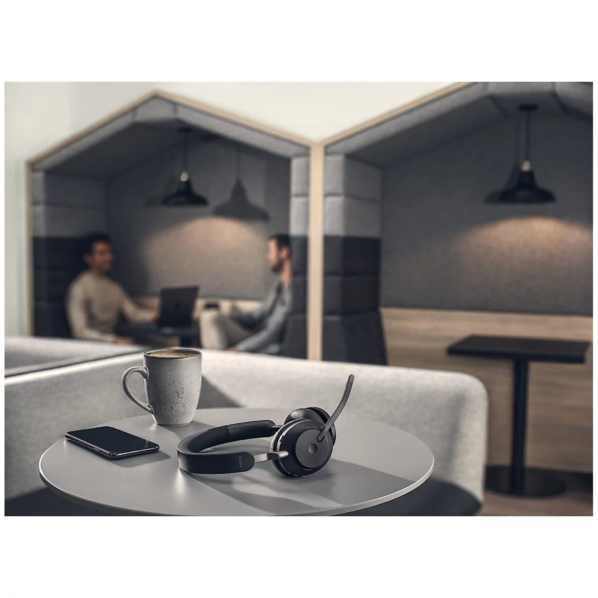 Jabra Headset Evolve2 65 Stéréo, Bluetooth, MS Teams, batterie 35h (appels) o. 37h (musique), noir