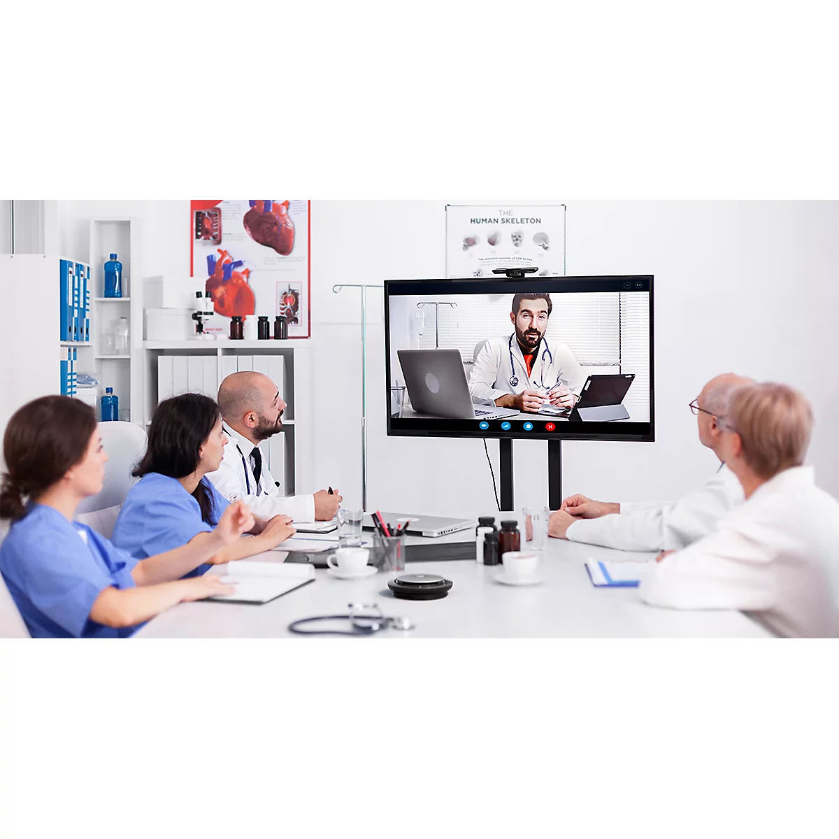 Jabra Speak 750 Freisprechlösung, Unified Communications, Bluetooth, USB, schwarz/silber