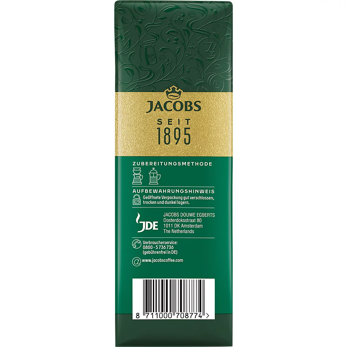 Jacobs Krönung Filterkaffee, entkoffeiniert, 500 g