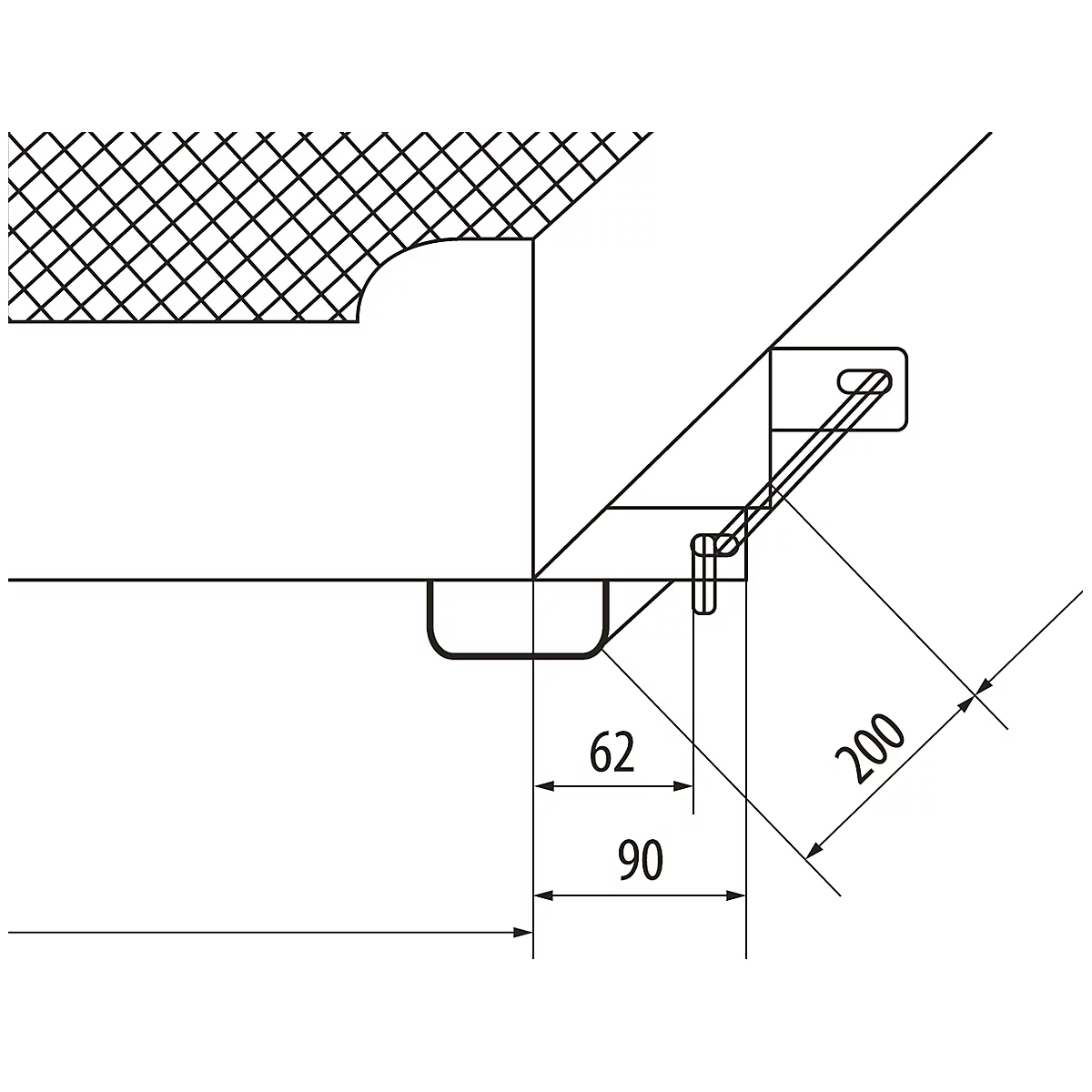 Jaula de trabajo para carretillas elevadoras tipo MB-II Bauer*, para 2 personas, hasta 300 kg, L 1040 x A 1300 x H 2155 mm, amarillo-naranja RAL 2000