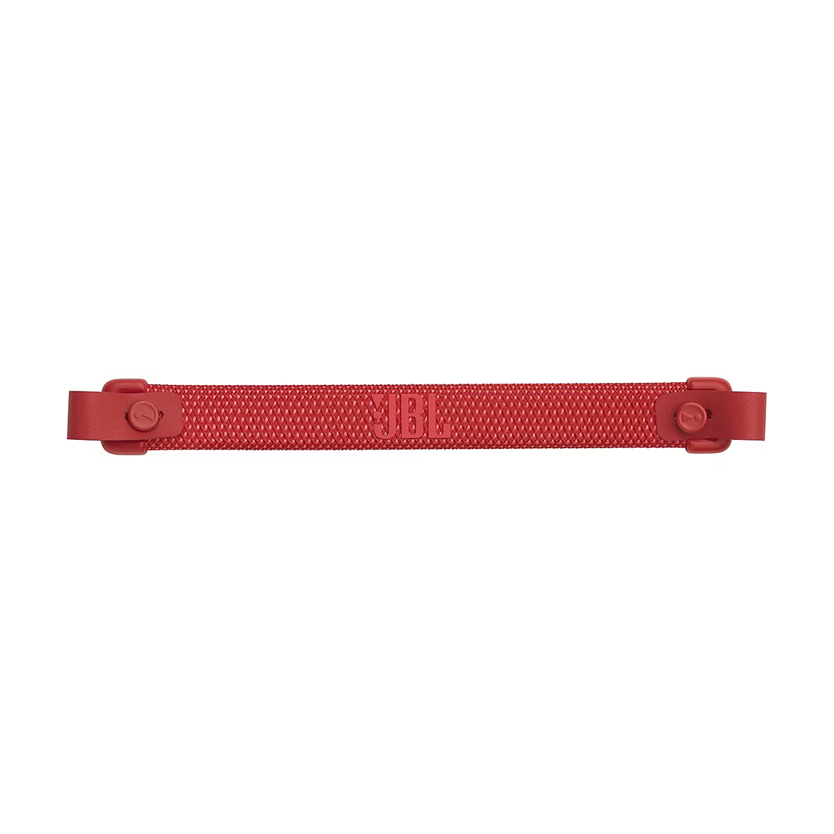 Roter JBL-Trageriemen für Lautsprecher, mit JBL-Logo.