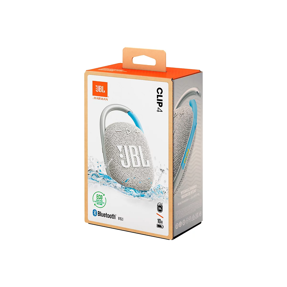 JBL Clip 4 Eco - Lautsprecher - tragbar - kabellos - Bluetooth 5.1 - 5 Watt