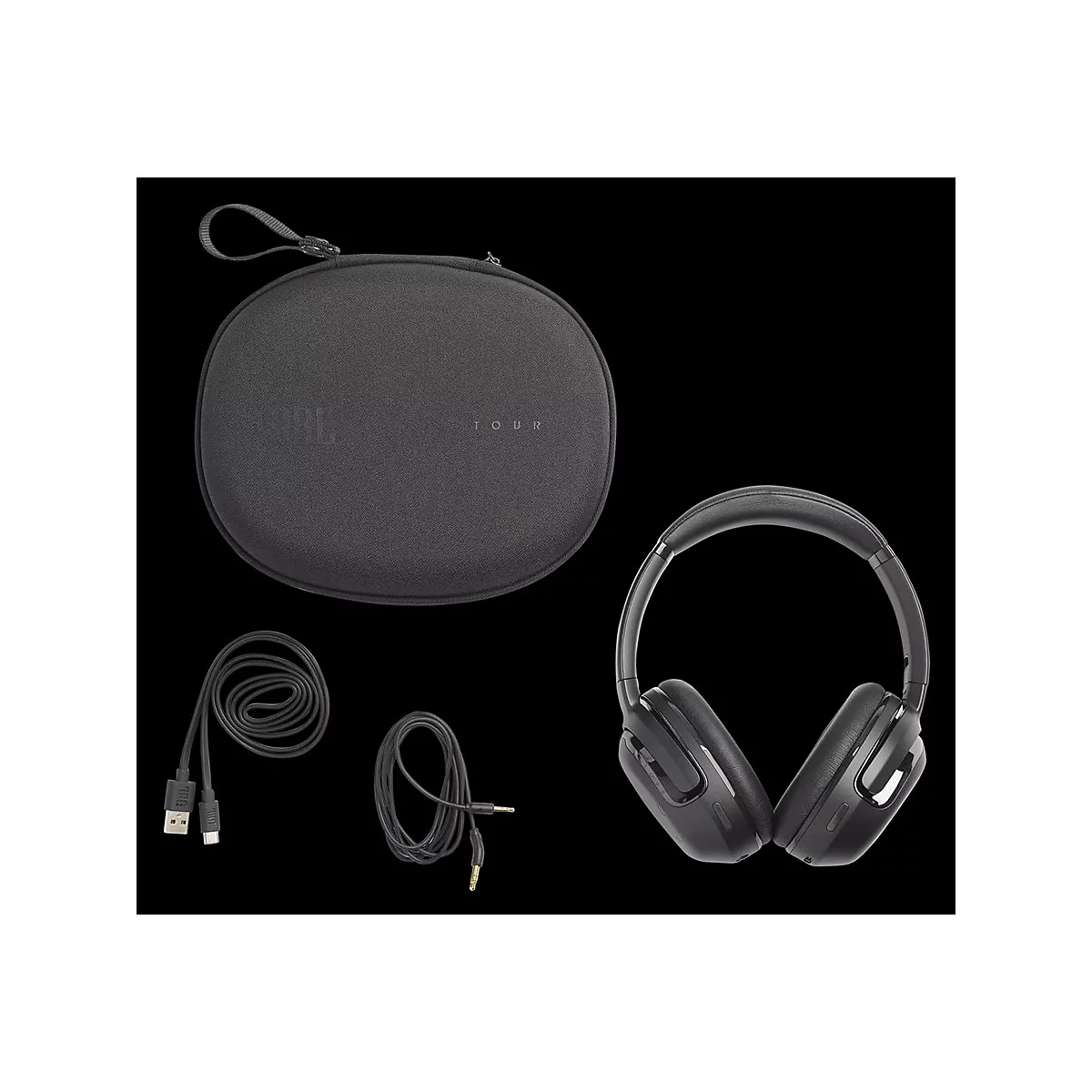 JBL Tour ONE M2 - Kopfhörer mit Mikrofon - ohrumschließend - Bluetooth - kabellos, kabelgebunden - aktive Rauschunterdrückung