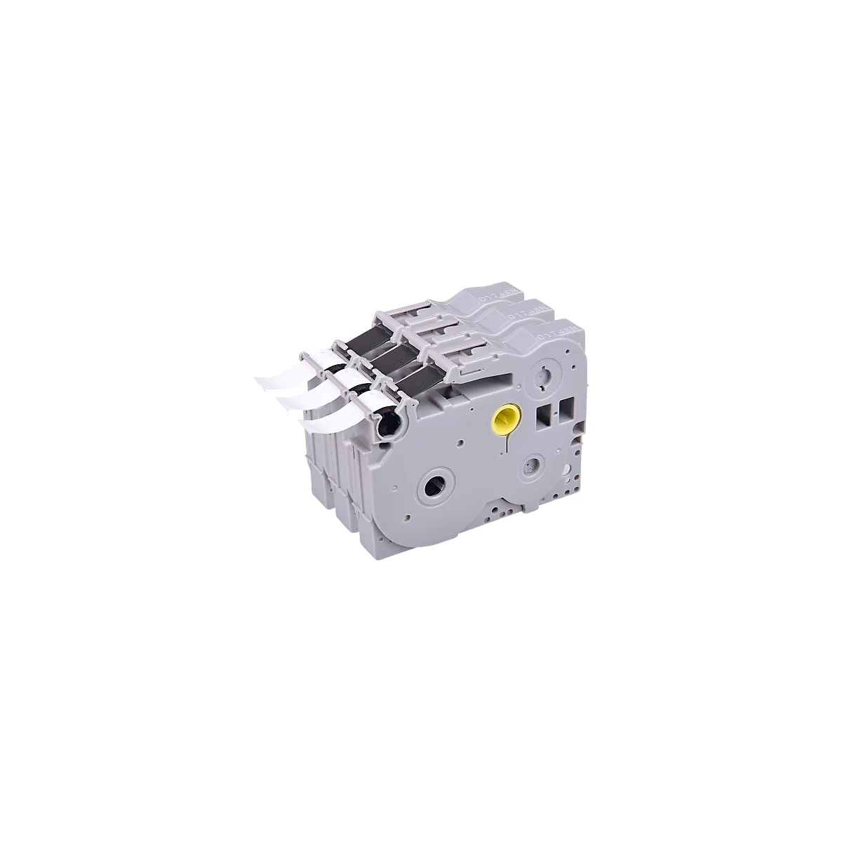 Jeu de 3 bandes de lettrage compatibles avec la bande de lettrage Brother TZe-231, blanc/noir, L 8 m x l 12 mm