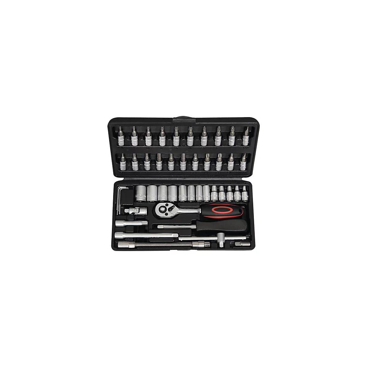 Jeu de clés à douilles 45 pcs.1/4 pouce SW 4-14mm Z.72 6KT NOW