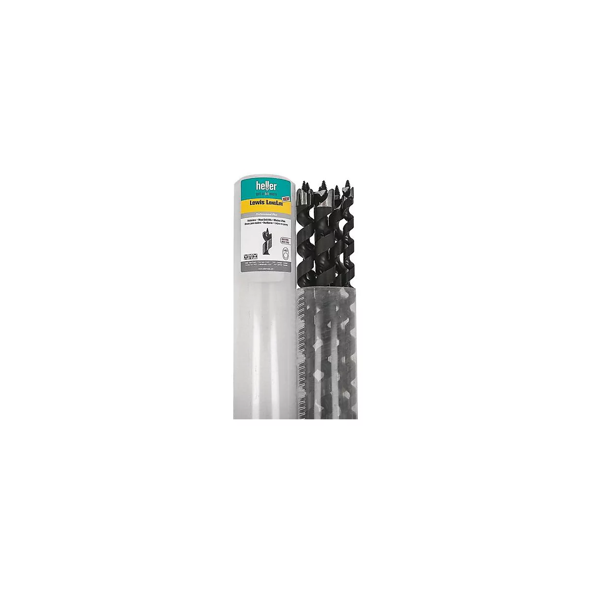 Jeu de forets hélicoïdaux 0386 6 pces L.450mm 12-22mm boîte rotative HELLER