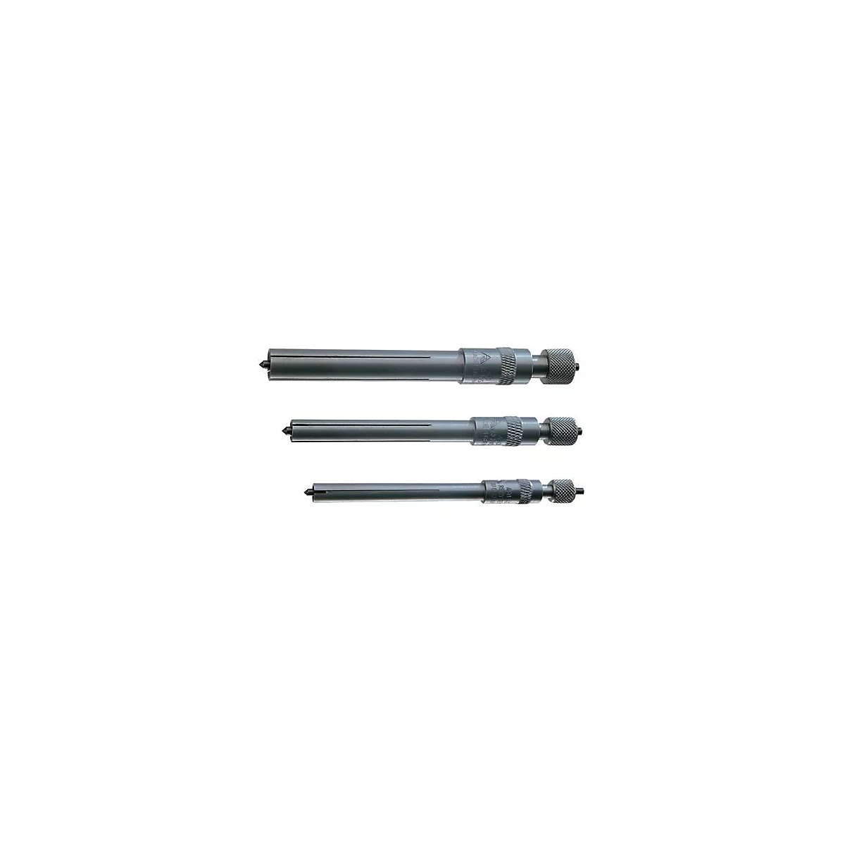 Jeu de pointes de centrage, 3 pièces, réglables RENNSTEIG