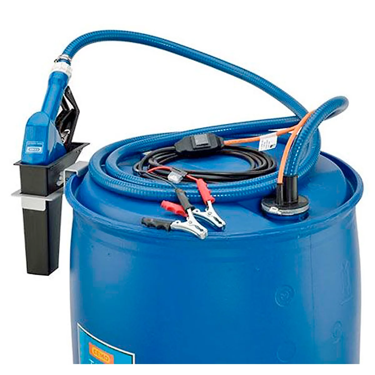 Jeu de pompes à fût pour AdBlue® CEMO ECO-1, avec pistolet manuel, tuyau de distribution de 4 m, max. 80 l/min