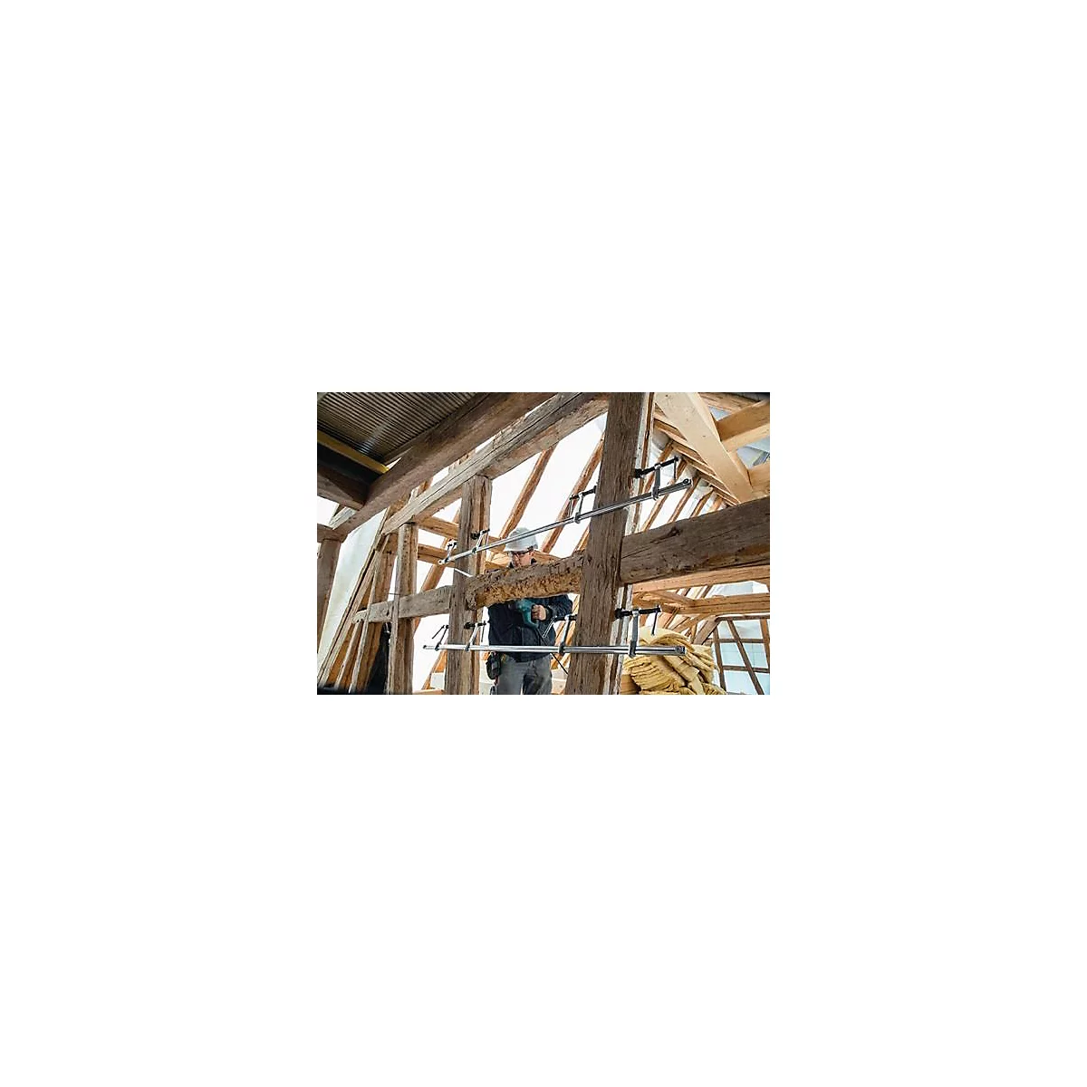 Jeu de serre-joints haute performance SLV/GSV largeur de serrage 2000mm A.120mm garrot BESSEY