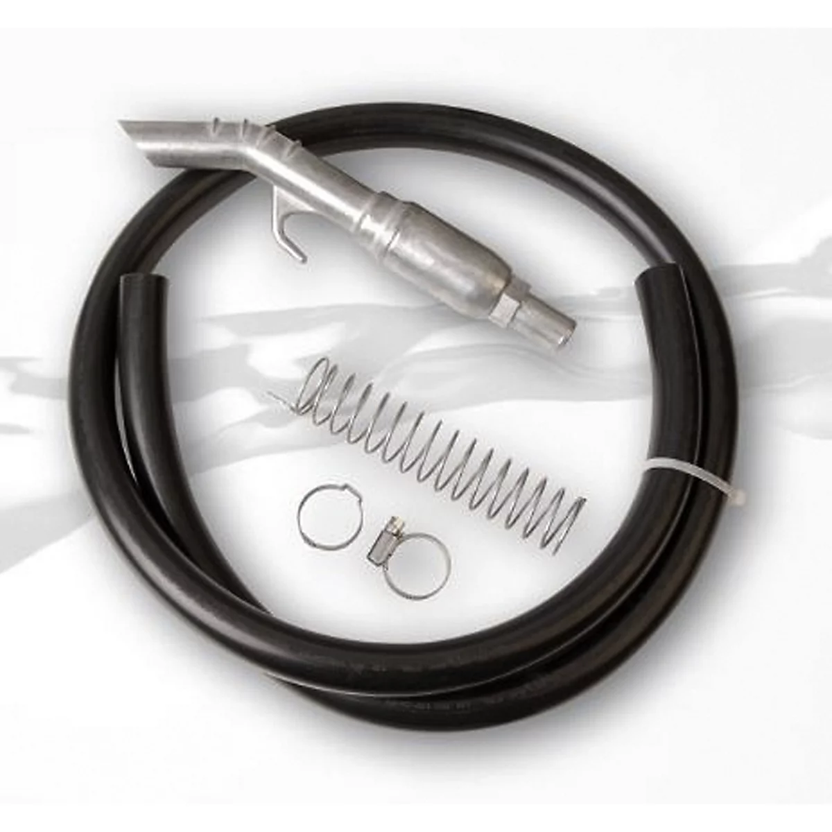 Jeu de tuyaux pour pompe manuelle de type K 10 C, conducteurs d'électricité, DN 19 x 4, avec vanne de sortie AV 20 et ressort anti-pliage, longueur 4 m