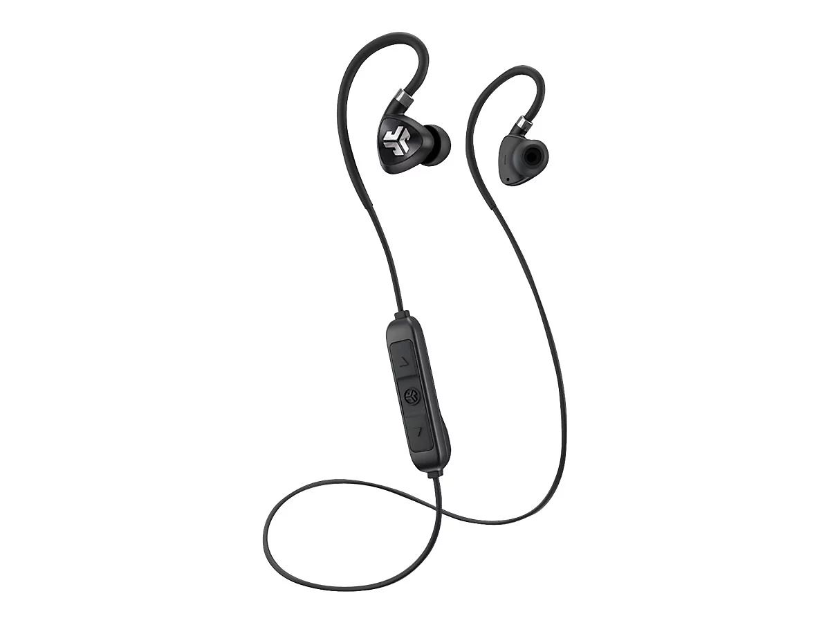 JLab Audio Fit Sport Wireless Fitness Earbuds - Ohrhörer mit Mikrofon - im Ohr - über dem Ohr angebracht - Bluetooth - kabellos