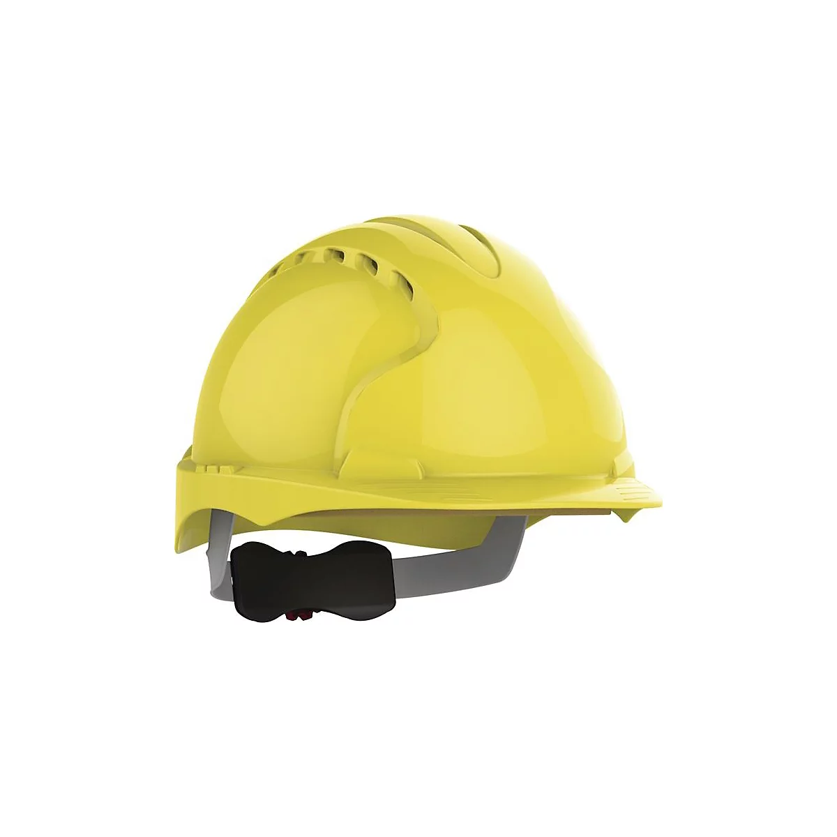 JSP Schutzhelm EVO3 Revolution, EN 397, gelb, PE, 6-Punkt-Gurtband, Drehradverschluss, ca. 375 g