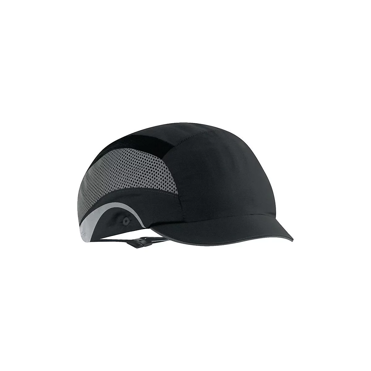 JSP stootpet Aerolite, EN 812, zwart, pieklengte 25 mm, maat 53-64 cm, schokabsorberende HDPE binnenzijde
