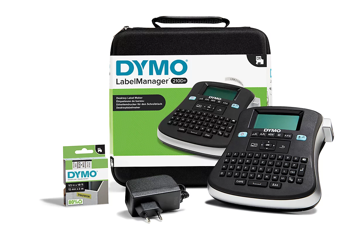 Juego completo DYMO® LabelManager 210D + casete de cinta