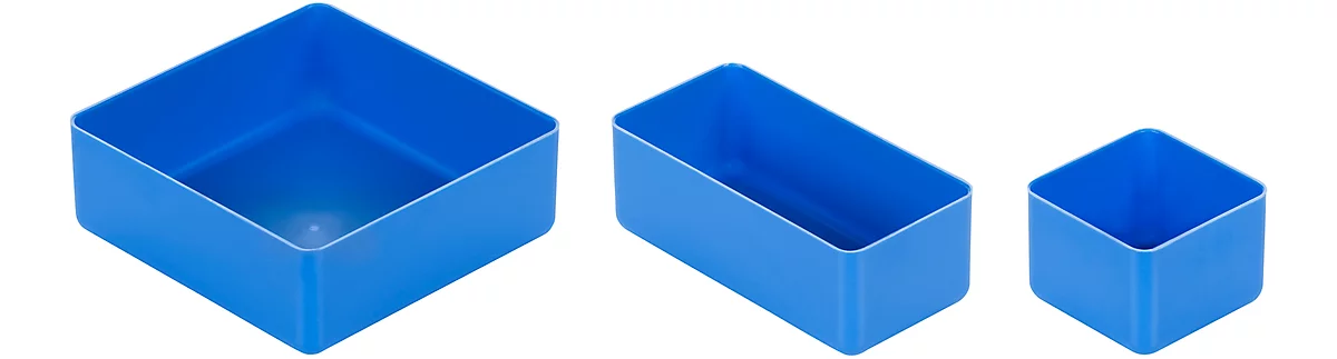 Juego de cajas de inserción para armarios de herramientas, 45 unidades, azul 