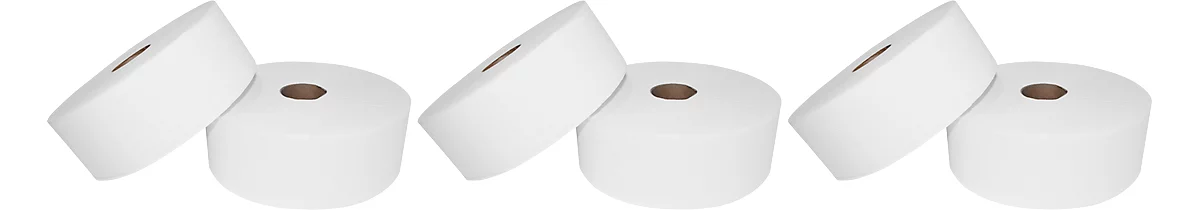 Jumbo-Toilettenpapier, 2-lagig, 6 Rollen