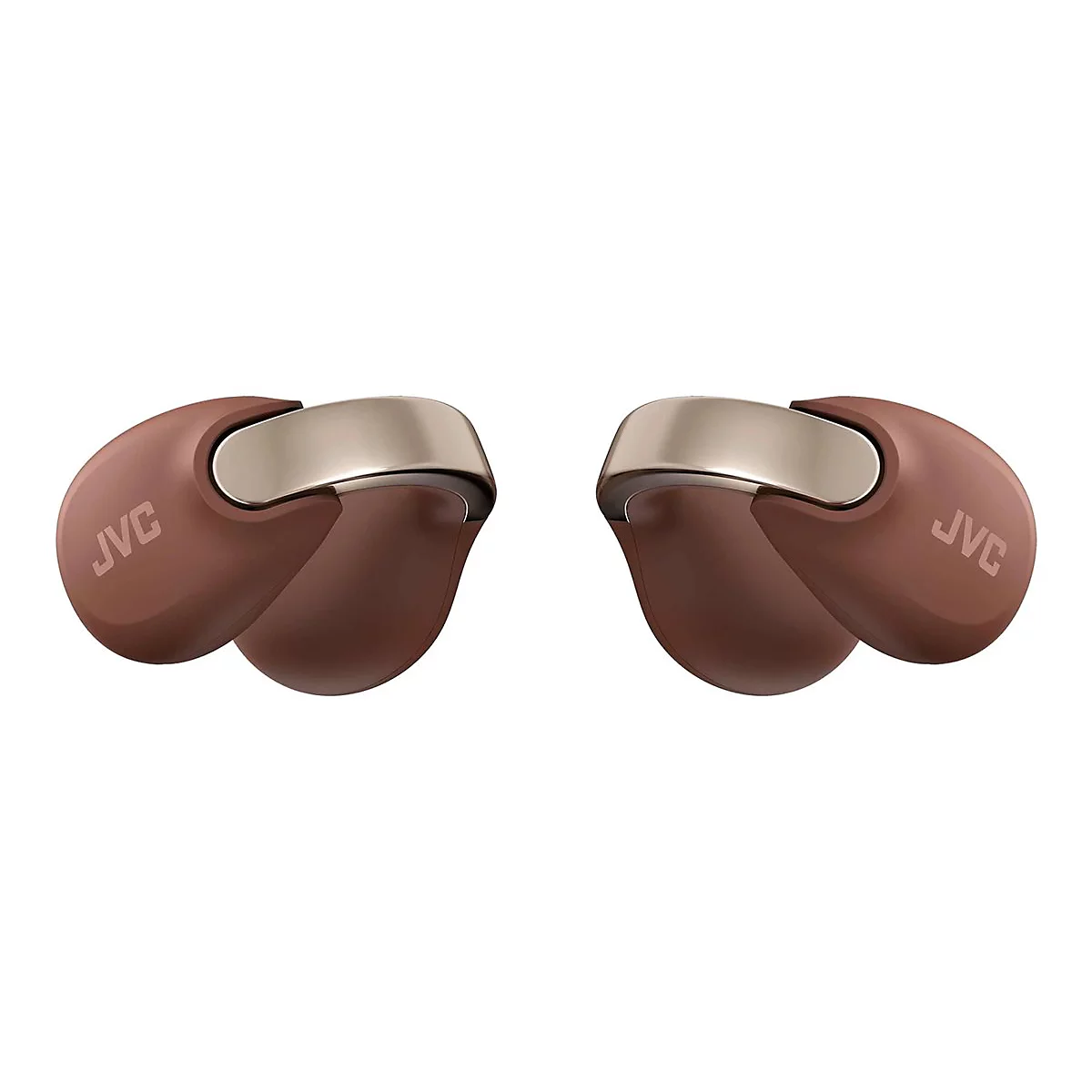 JVC HA-NP1T - True Wireless-Kopfhörer mit Mikrofon - offenes Ohr - Clip-On - Bluetooth - braun