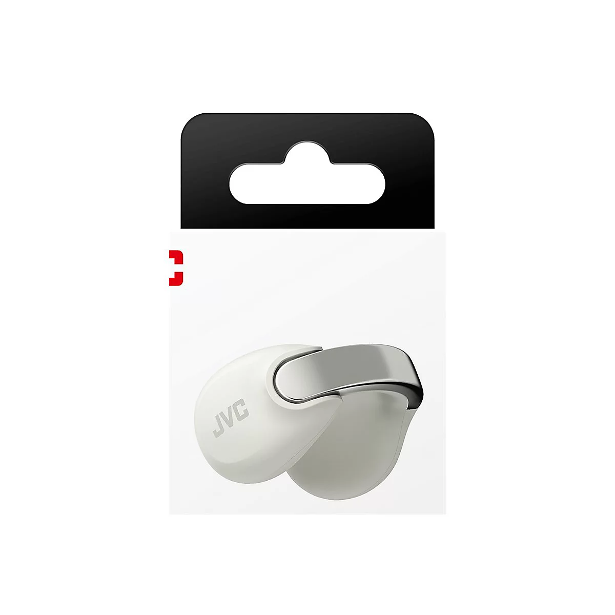 JVC HA-NP1T - True Wireless-Kopfhörer mit Mikrofon - offenes Ohr - Clip-On - Bluetooth - weiß
