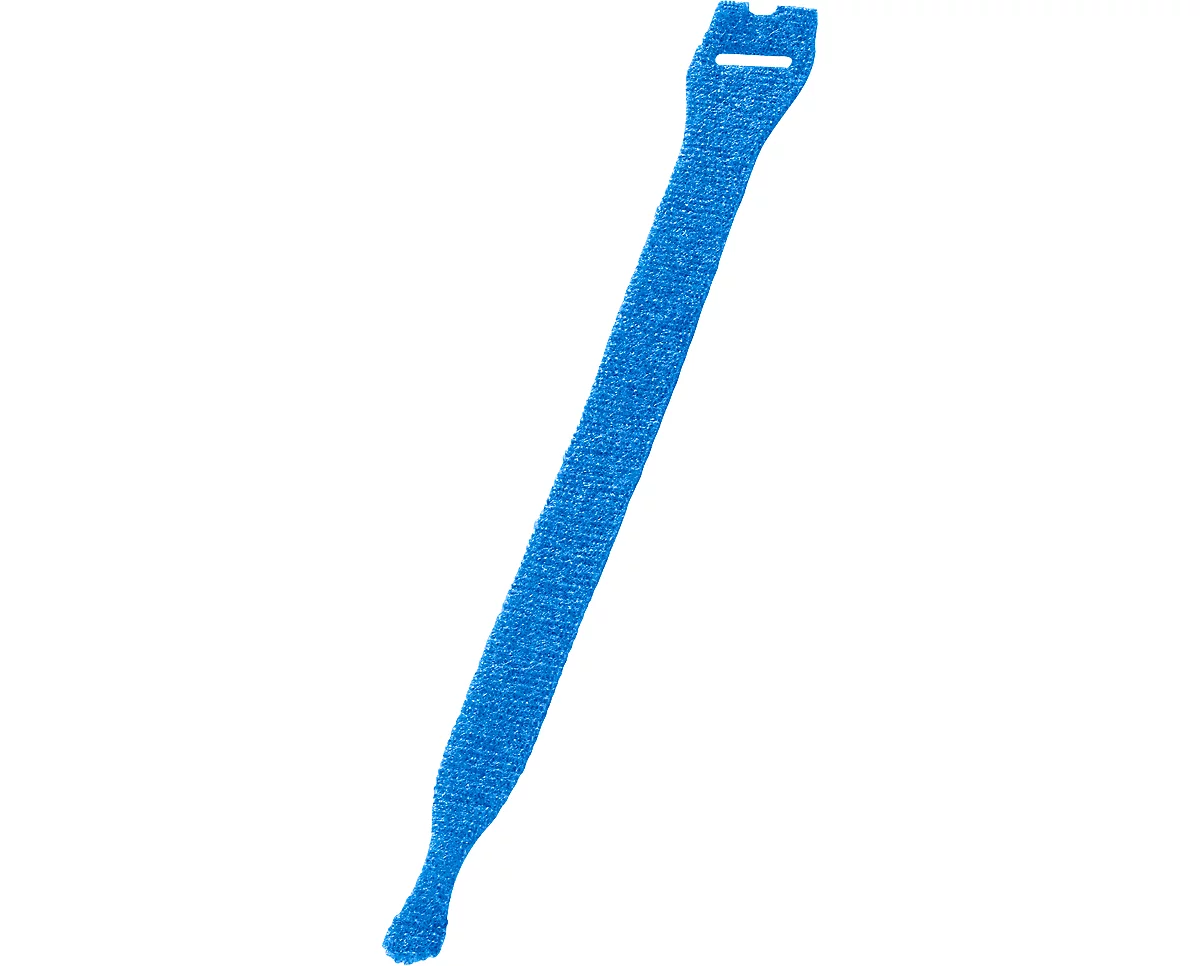 Kabel-Klettverschlüsse, blau, 10 Stück