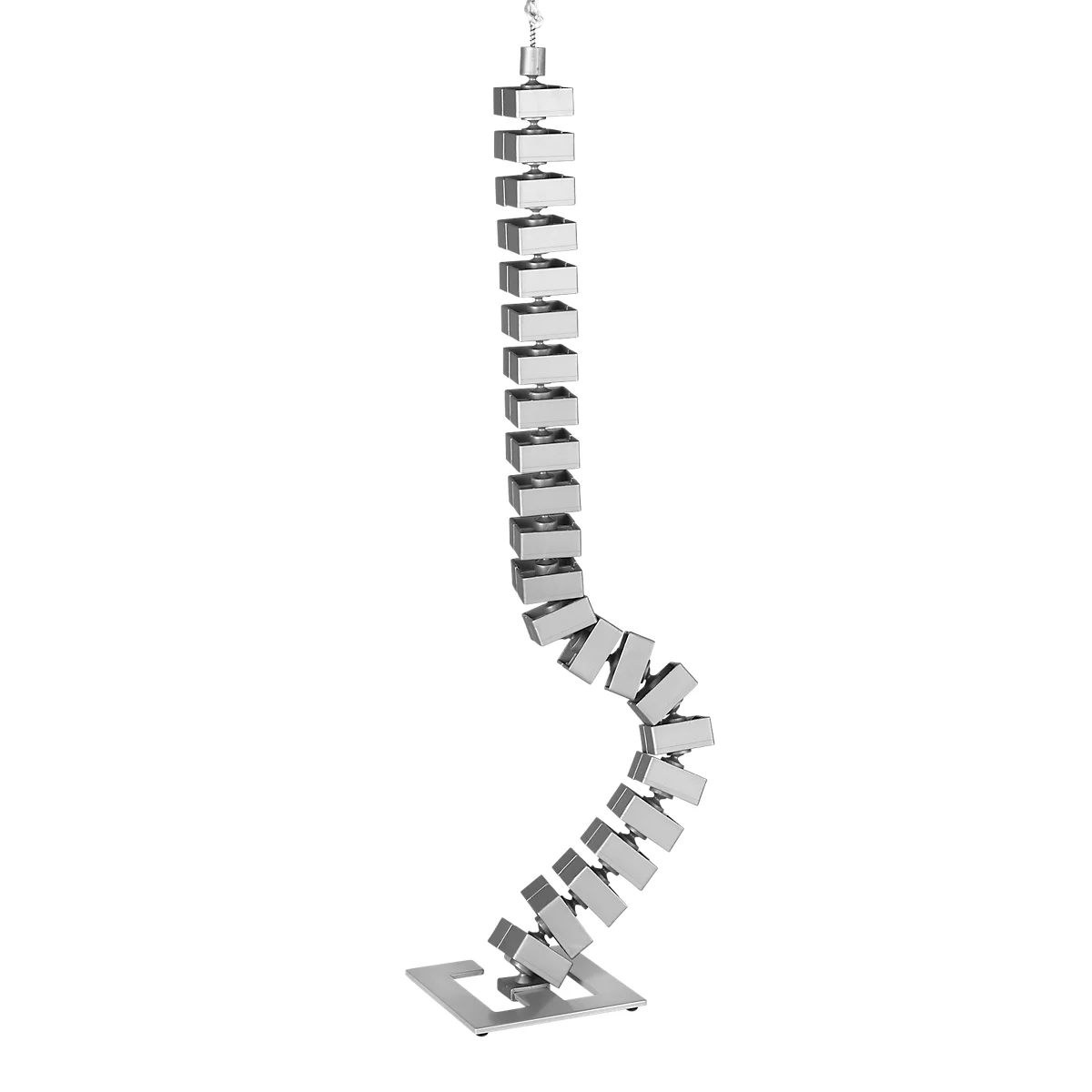 Kabelbeschermslang Quadro, L 750 mm, zilver