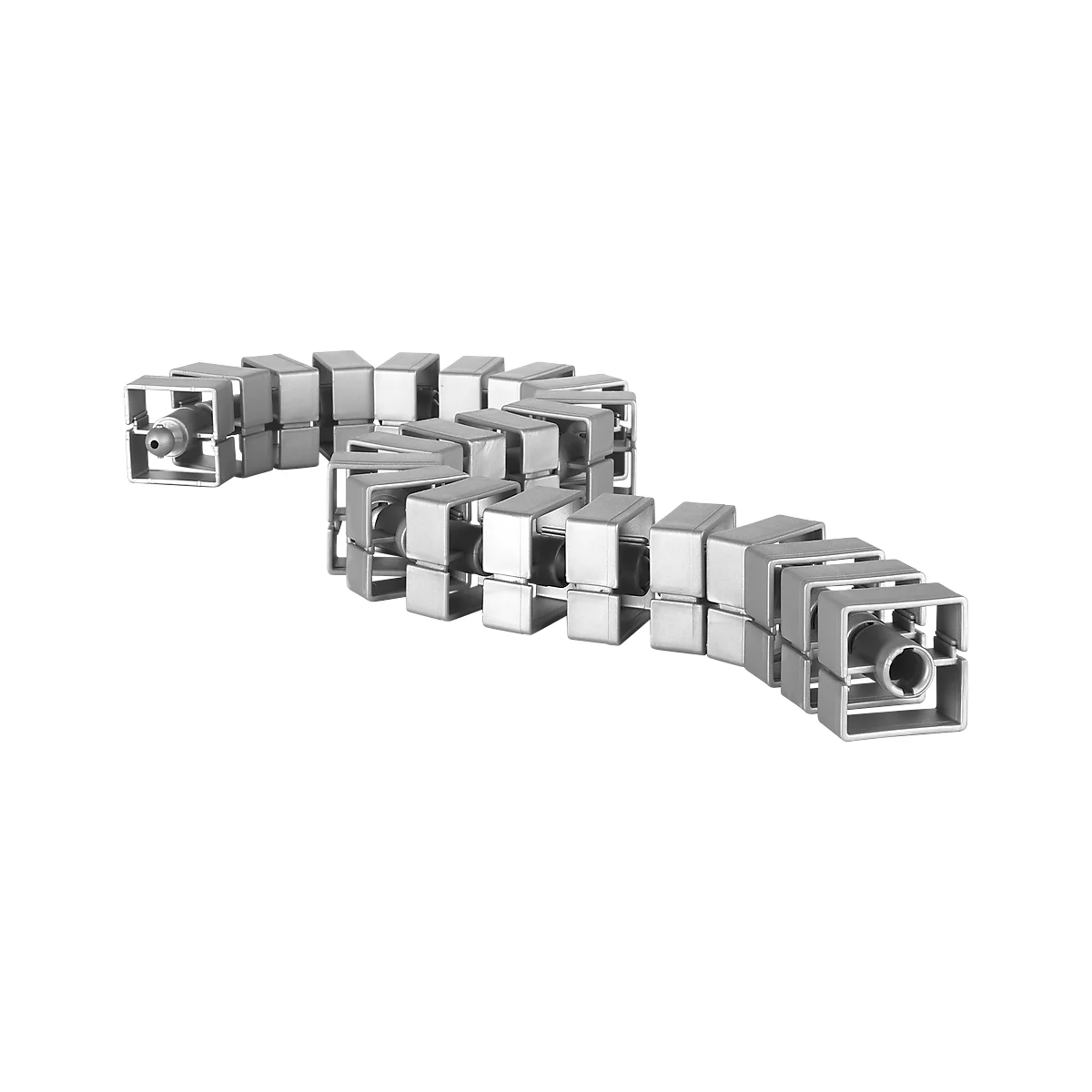 Kabelbeschermslang Quadro, L 750 mm, zilver