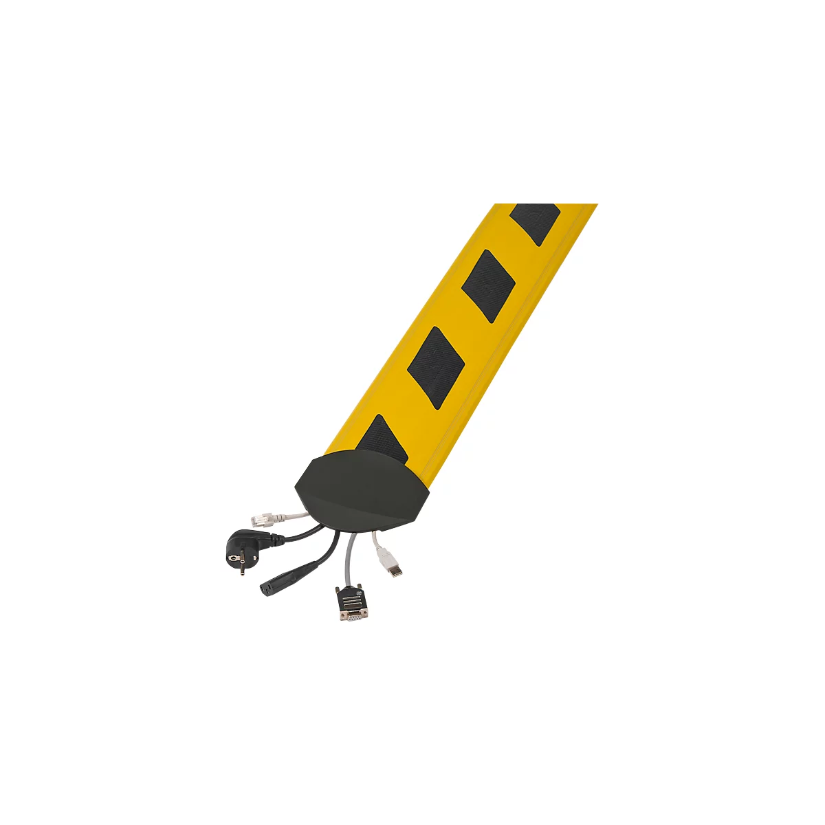 Kabelbruggen B15 CB compact, 3000 mm, geel/zwart gestreept