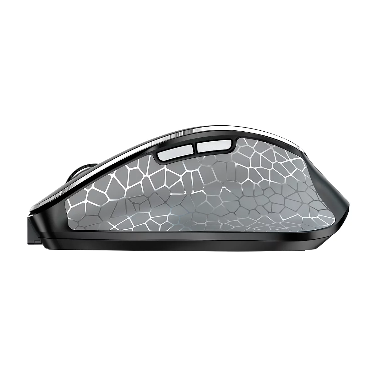 Kabellose Cherry Maus MW 8C ERGO, 6 Tasten, bis 3000 dpi, wiederaufladbar via USB-C, Rechtshänder, schwarz