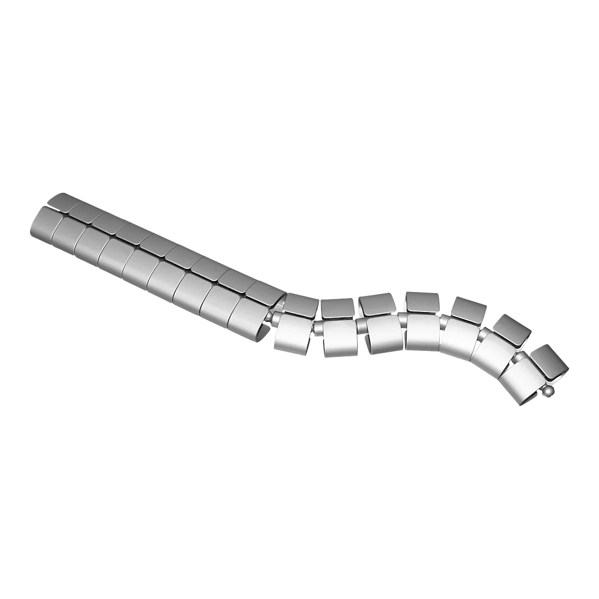 Kabelschlange Premium, L 1250 mm, weißaluminium