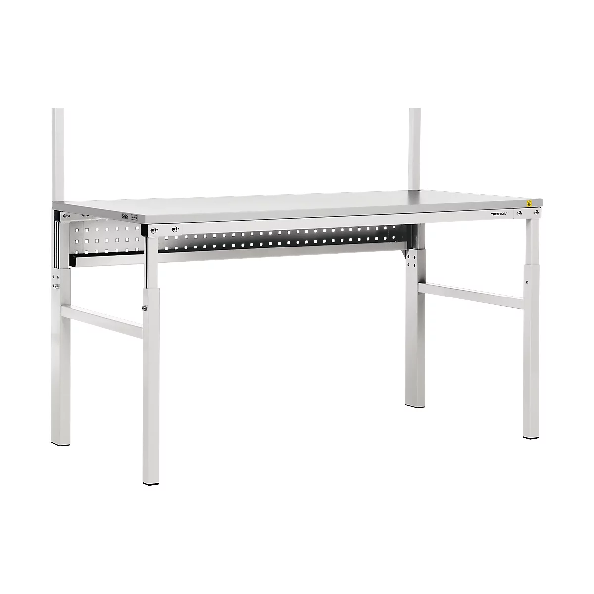 Kabelwanne Treston TPHCT120, für TPH712-Arbeitstisch, B 1115 x T 45 x H 205 mm, Stahl, hellgrau