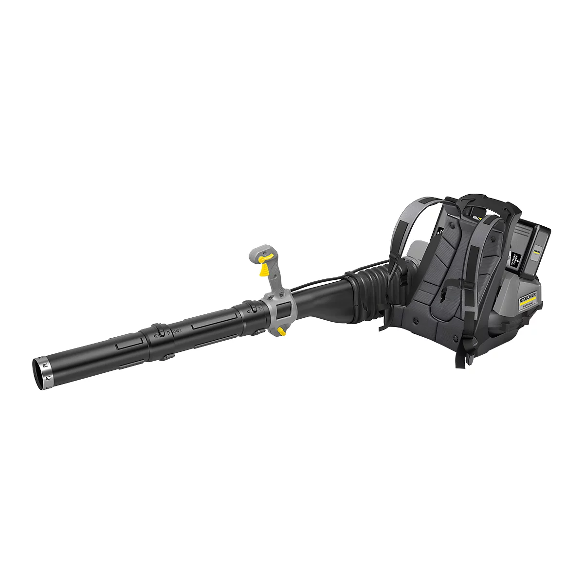 Kärcher Akku-Laubbläser LBB 1060/36 Bp Pack, bis 1060 m³/h, bis 65 m/s, bis 40 min, gepolsterte Schultergurte, ohne Akku, ohne Ladegerät