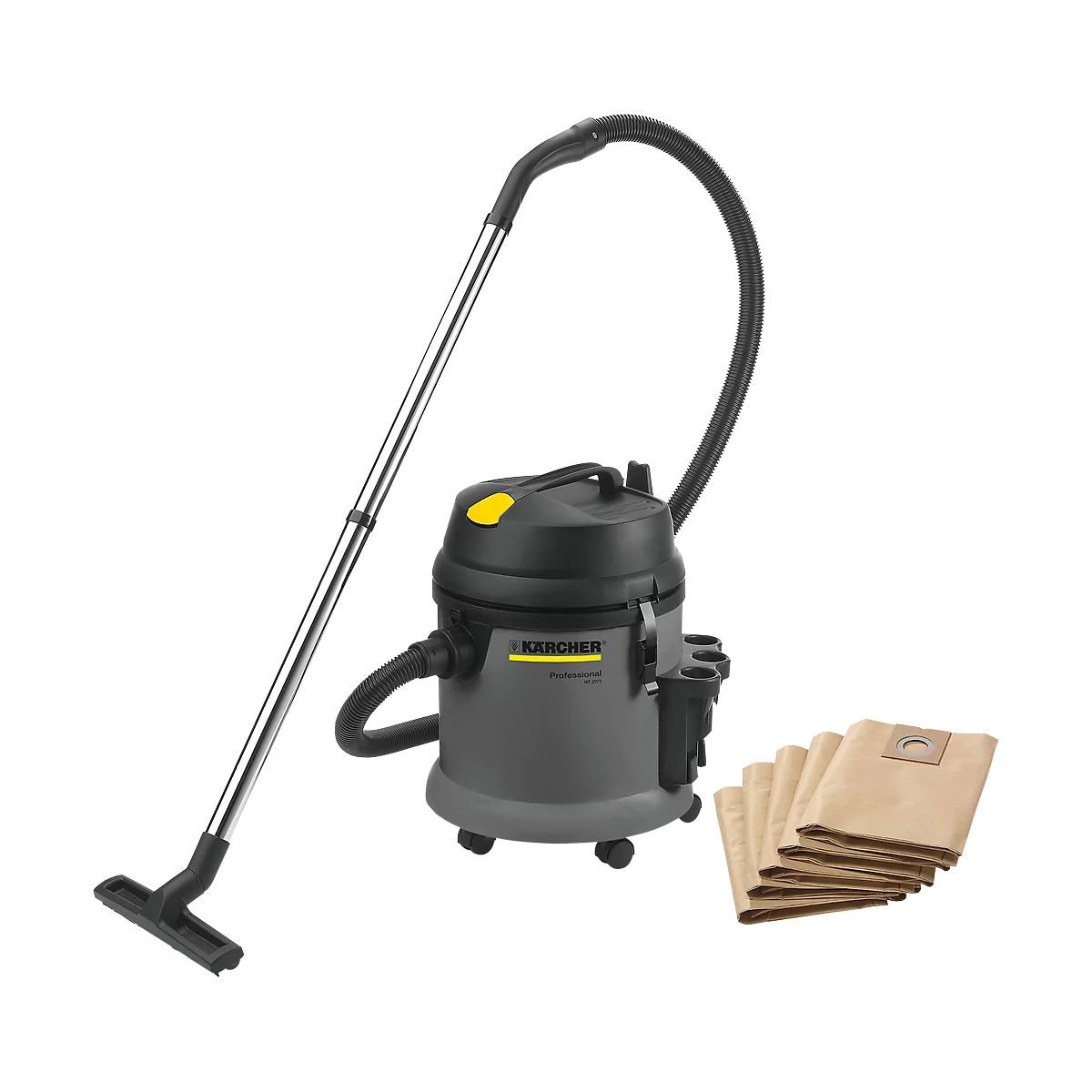 Kärcher Nass-/Trockensauger NT 27/1 ADV, 5 Papier-Filtertüten gratis, Komplettangebot 