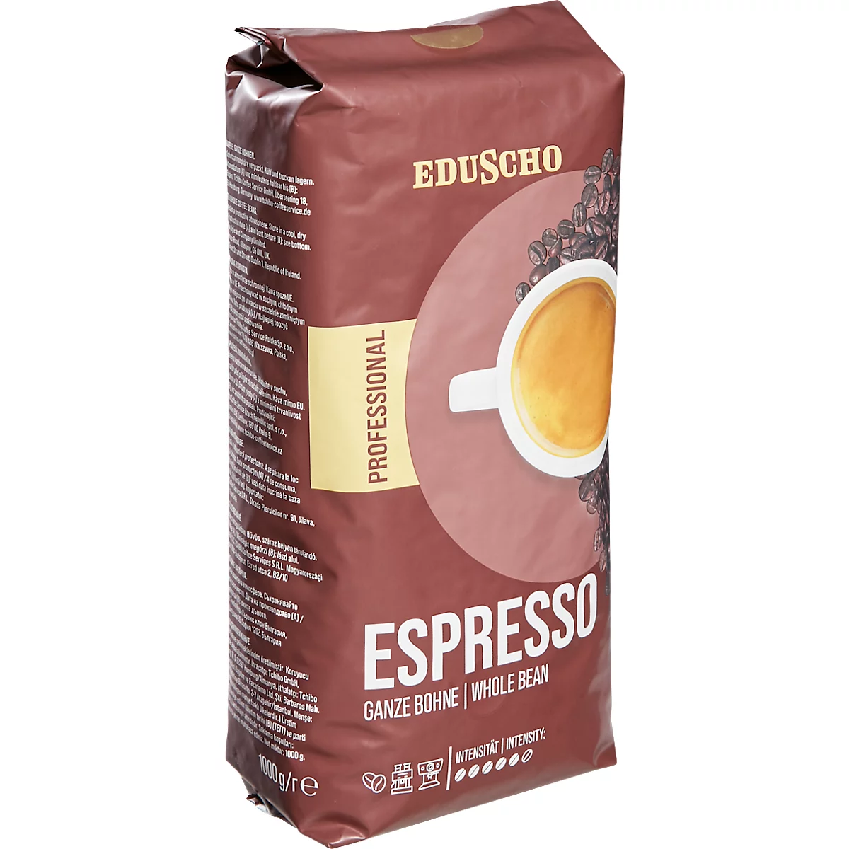 Kaffee EDUSCHO Professional Espresso, ganze Bohnen, 1 kg