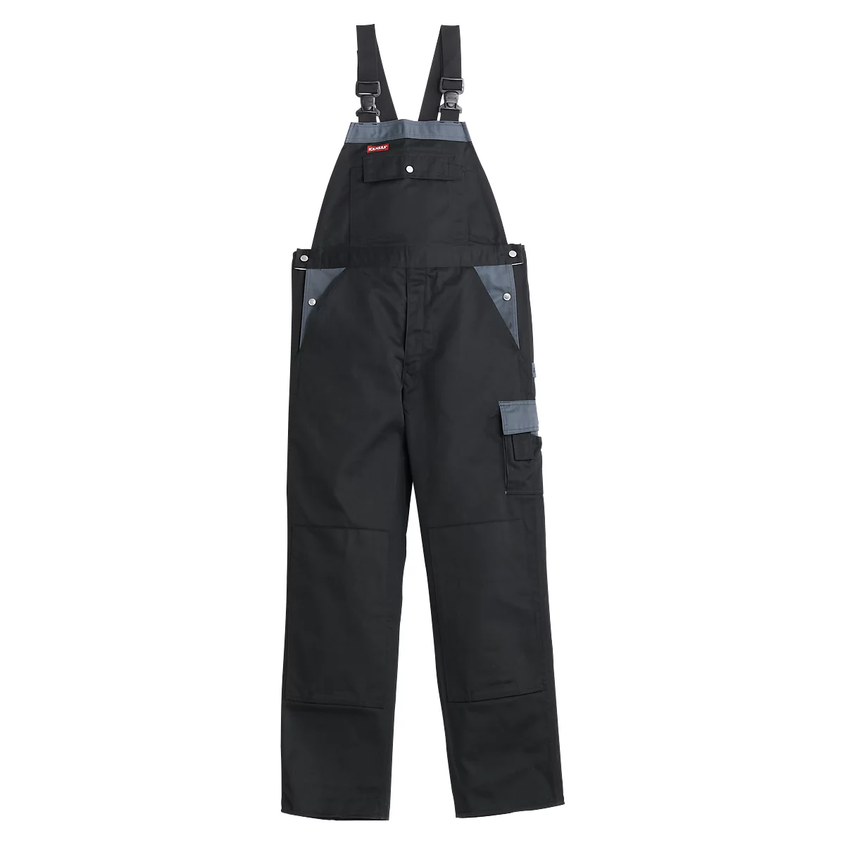 KANSAS® Latzhose Color, schwarz/grau, Gr. 48