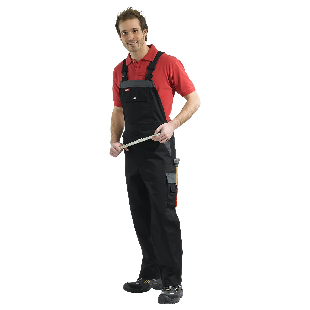 KANSAS® overall (tuinbroek), zwart/grijs