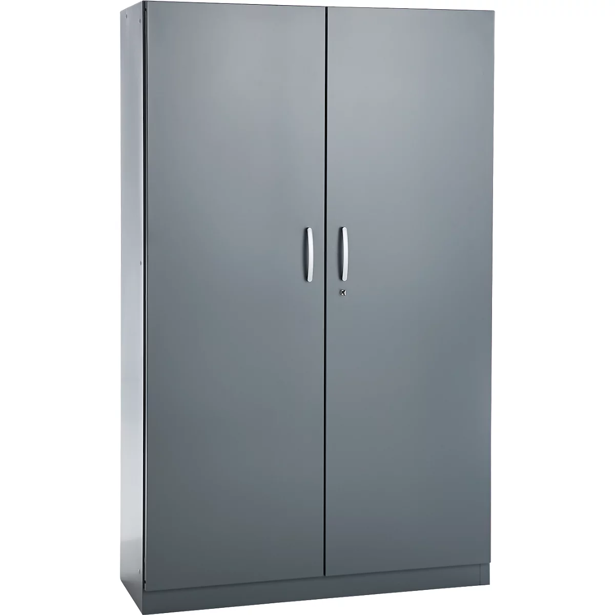 Kantoorkast, 5 OH, afsluitbaar, met opliggende deuren, B 1200 mm, basaltgrijs