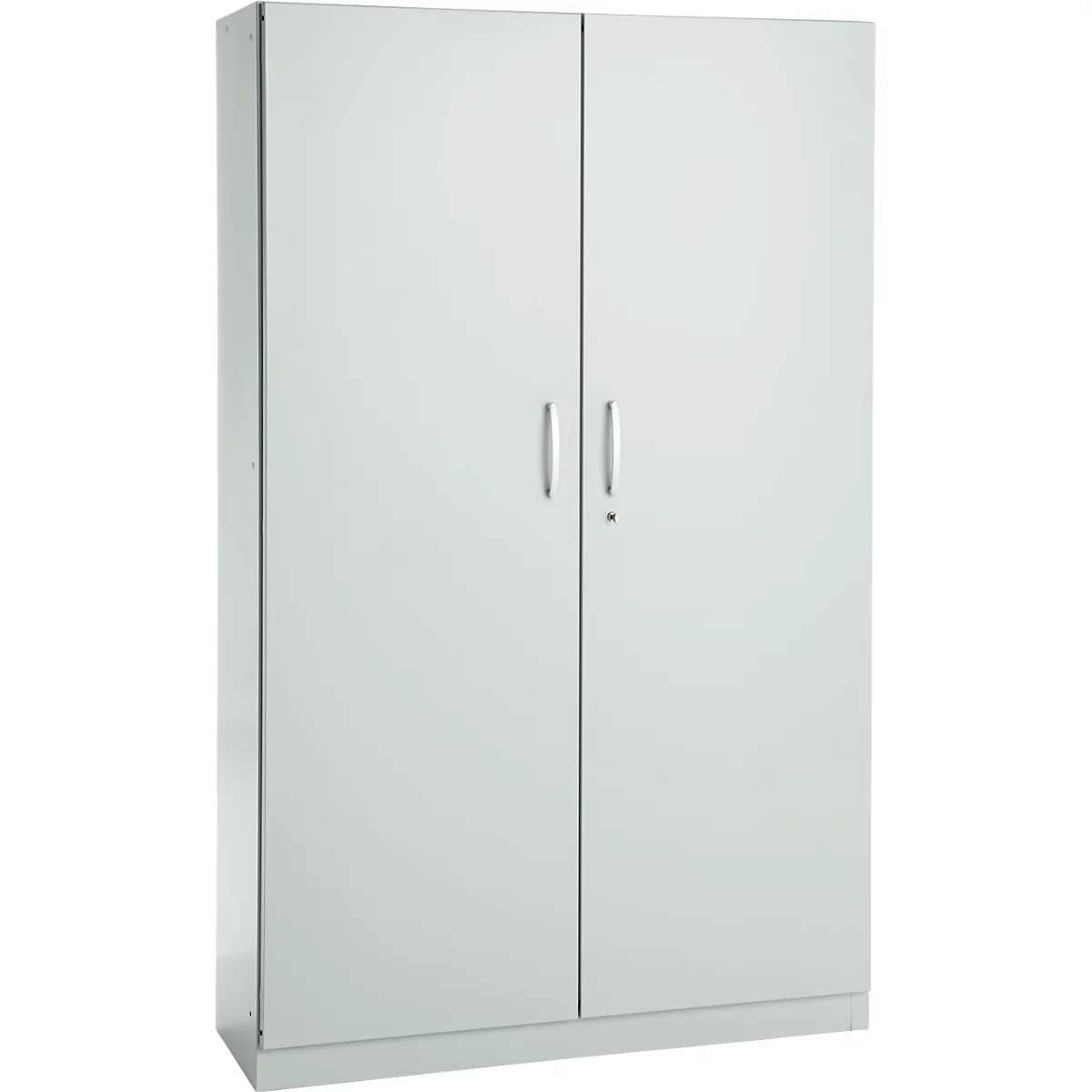 Kantoorkast, 5 OH, afsluitbaar, met opliggende deuren, B 1200 mm, lichtgrijs