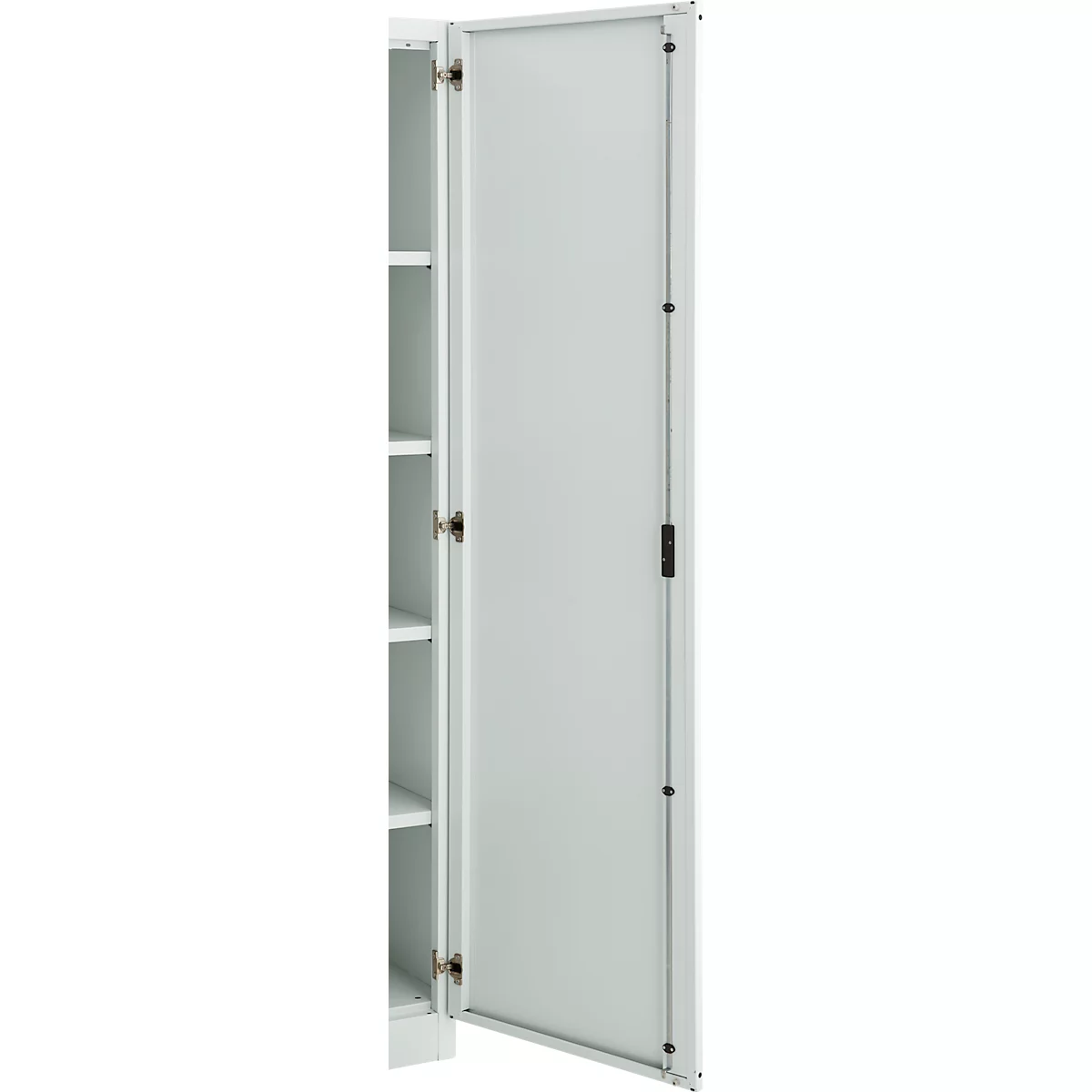 Kantoorkast, 5 OH, afsluitbaar, met opliggende deuren, B 1200 mm, lichtgrijs