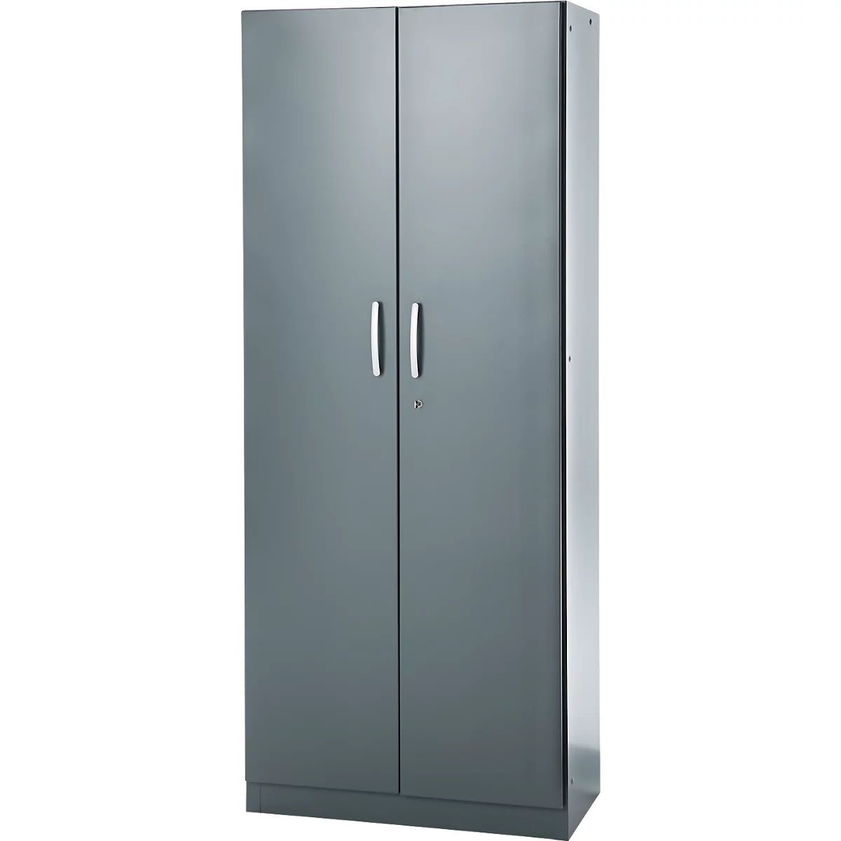 Kantoorkast, 5 OH, afsluitbaar, met opliggende deuren, B 800 mm, basaltgrijs