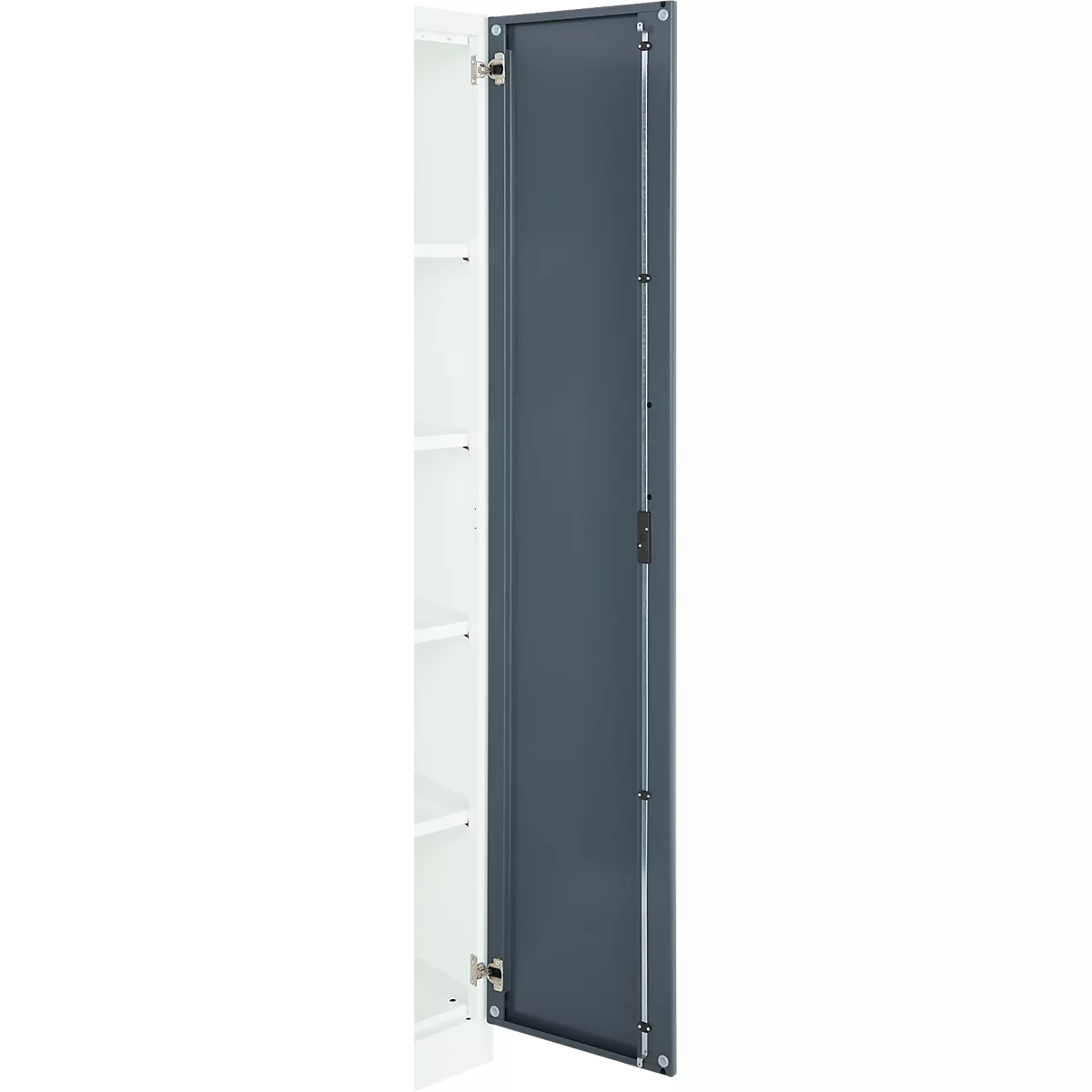 Kantoorkast, 5 OH, afsluitbaar, met opliggende deuren, B 800 mm, basaltgrijs/verkeerswit