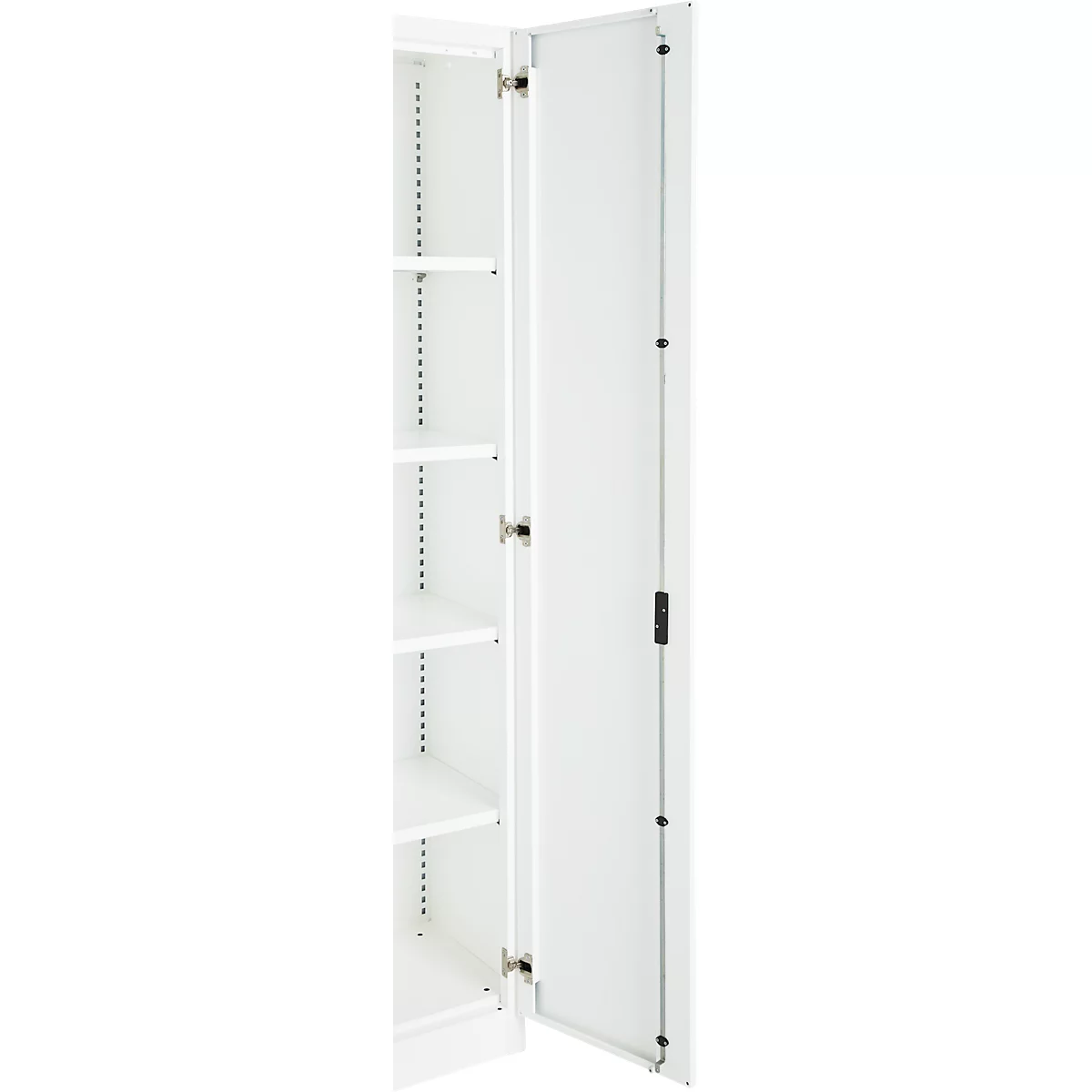 Kantoorkast, 5 OH, afsluitbaar, met opliggende deuren, B 800 mm, verkeerswit