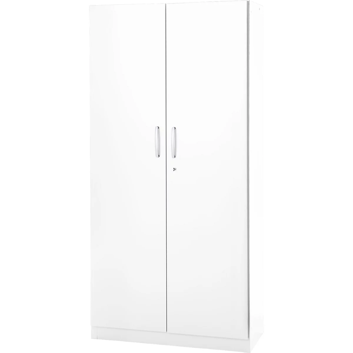 Kantoorkast, 5 OH, afsluitbaar, met opliggende deuren, B 950 mm, verkeerswit