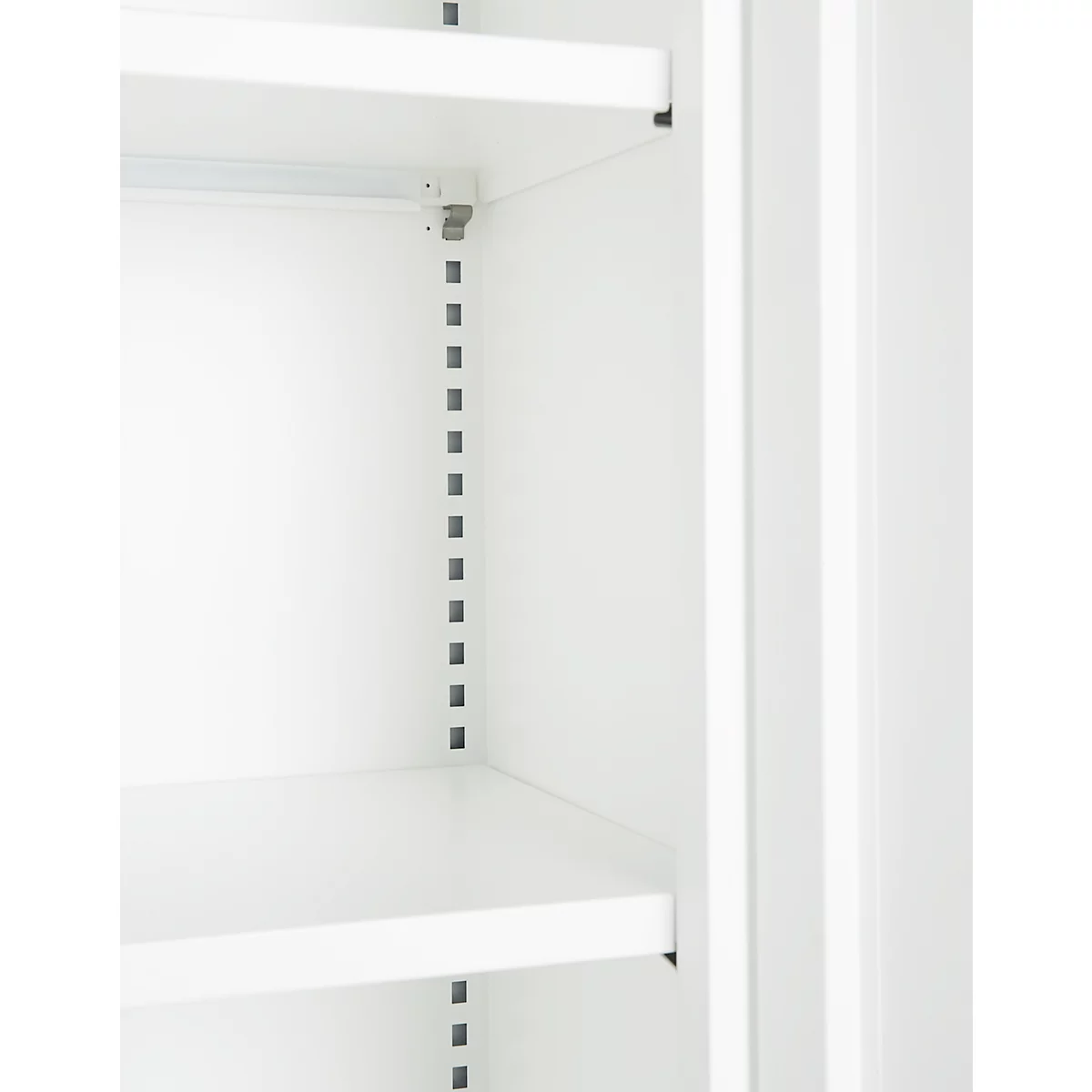 Kantoorkast, 5 OH, afsluitbaar, met opliggende deuren, B 950 mm, verkeerswit