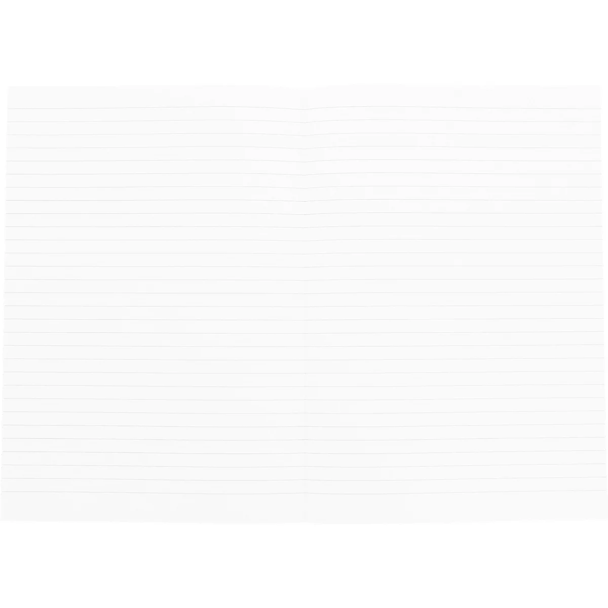 Wit papier met horizontale fijne lijnen, licht getextureerd.