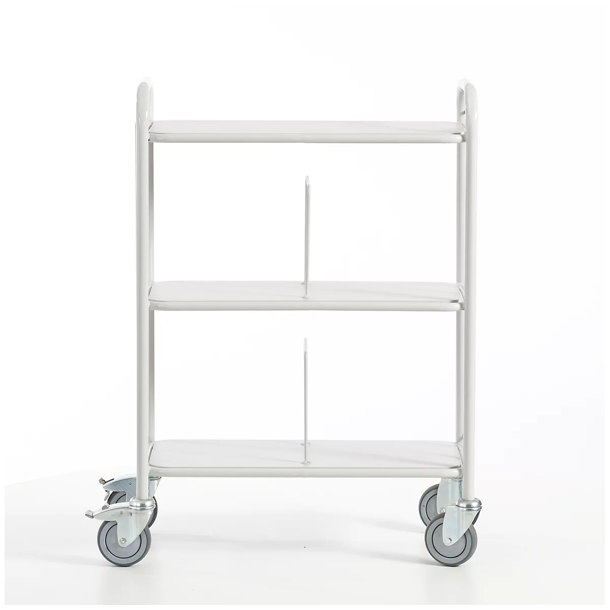 Kantoorwagen met scheiding, 710 x 290 mm