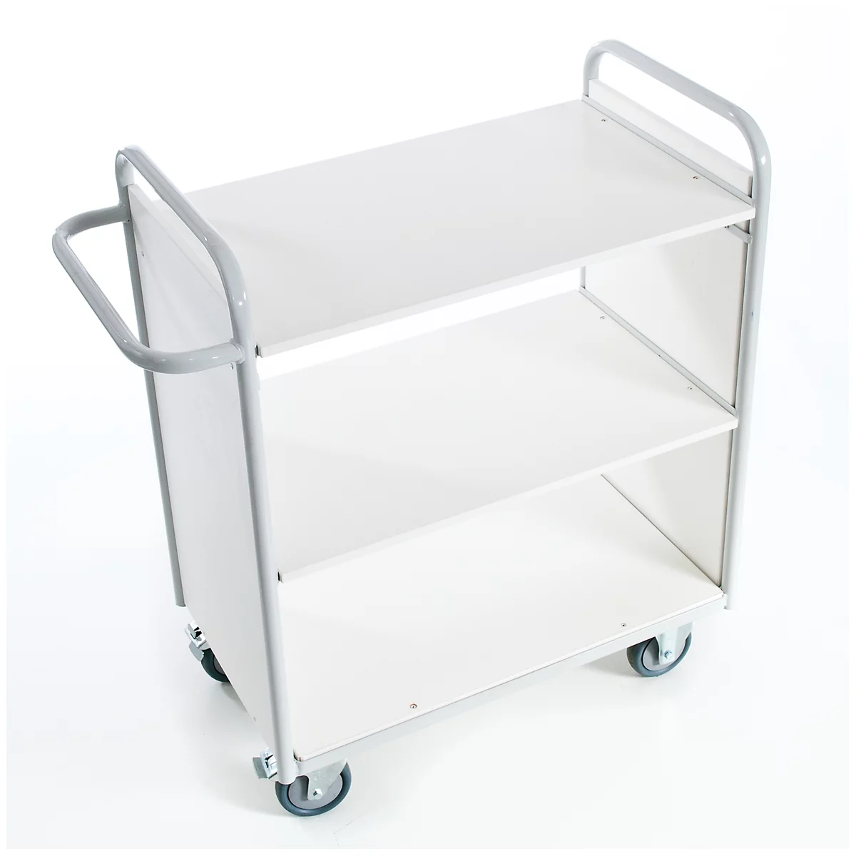 Kantoorwagen met zijwanden, 800 x 500 mm, draagvermogen 150 kg