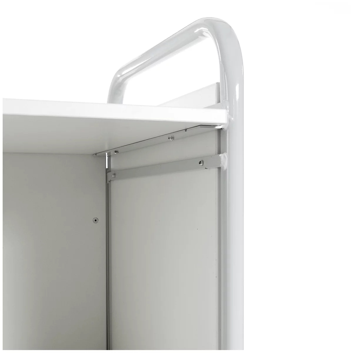 Kantoorwagen met zijwanden en achterwand, 800 x 490 mm, draagvermogen 150 kg