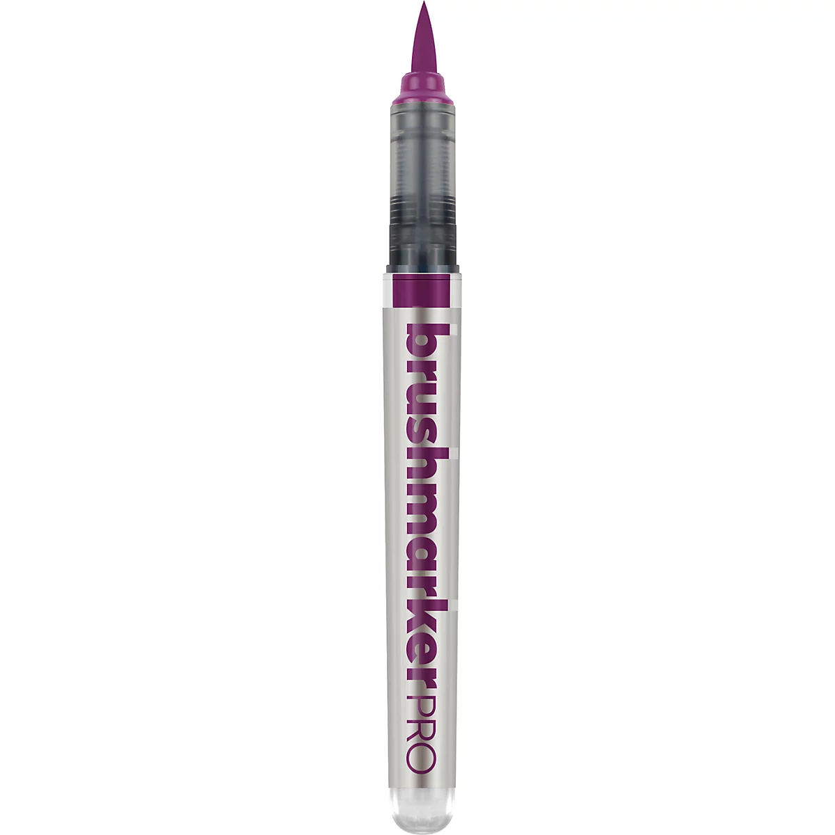 KARIN Brush Marker PRO, Liquid Ink- Technologie, Nylonspitze, 2,4 ml, 1 Stück, burgunder