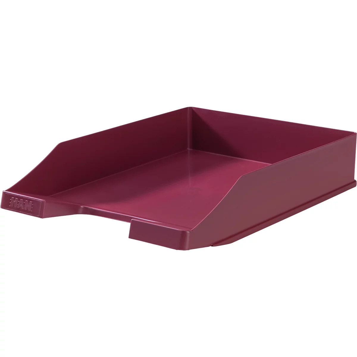 KARMA brievenbakje, DIN A4/C4, kunststof, stapelbaar, stevig, B 255 x D 348 x H 65 mm, eco-rood