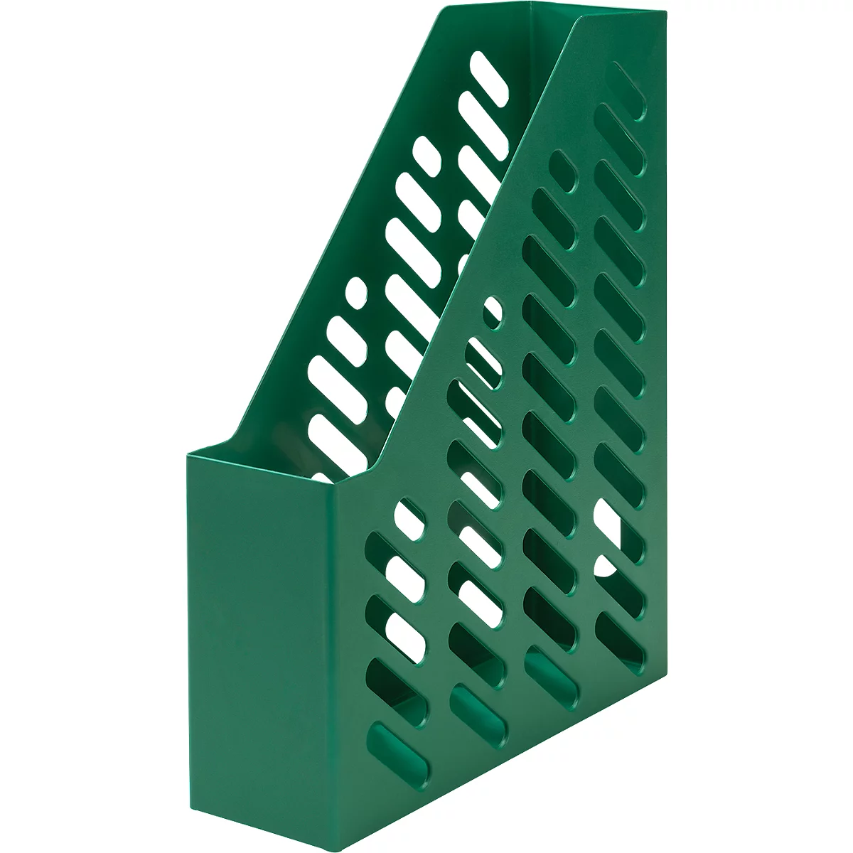 KARMA tijdschriftenmap, DIN A4/C4, 100% gerecycled materiaal, B 76 x D 246 x H 315 mm, H voorkant: 148 mm, eco-groen