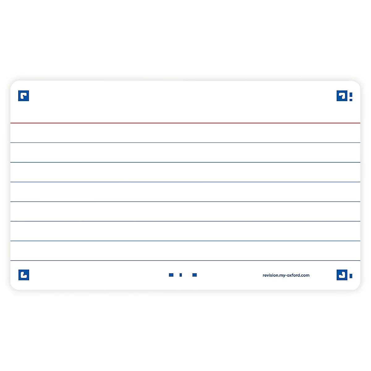 Karteikarten Oxford Flash 2.0, 80 Blatt , SCRIBZEE®-kompatibel, /liniert, 250g/m²